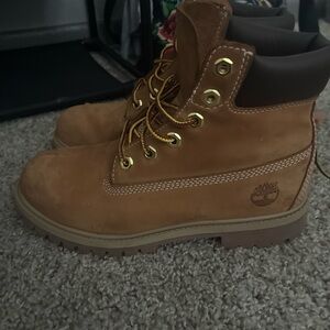 Timberland Kids Brown Lace-Up Boots